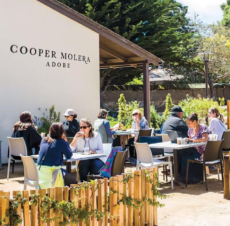 The Alta Bakery cafe garden at Cooper Molera Adobe