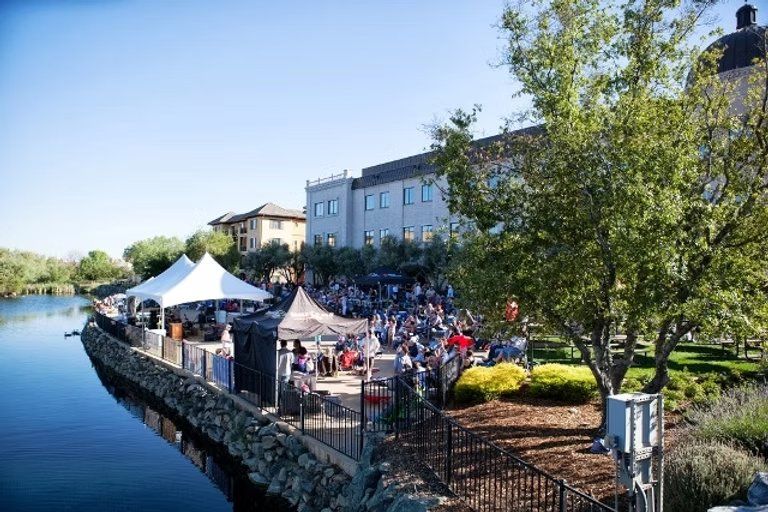 A lakeside event at El Dorado Hills Town Center